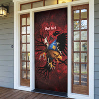 Personalized Kosova Albanian Roots Door Cover Kosova Albanian Eagle Flag - Wonder Print Shop