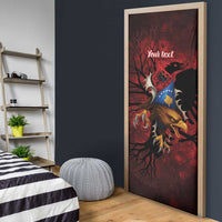 Personalized Kosova Albanian Roots Door Cover Kosova Albanian Eagle Flag - Wonder Print Shop