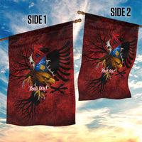 Personalized Kosova Albanian Roots Garden Flag Kosova Albanian Eagle Flag - Wonder Print Shop