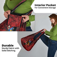 Personalized Kosova Albanian Roots Grocery Bag Kosova Albanian Eagle Flag - Wonder Print Shop