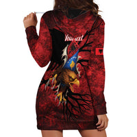 Personalized Kosova Albanian Roots Hoodie Dress Kosova Albanian Eagle Flag - Wonder Print Shop