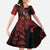 Personalized Kosova Albanian Roots Kid Short Sleeve Dress Kosova Albanian Eagle Flag - Wonder Print Shop