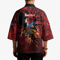 Personalized Kosova Albanian Roots Kimono Kosova Albanian Eagle Flag - Wonder Print Shop