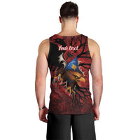 Personalized Kosova Albanian Roots Men Tank Top Kosova Albanian Eagle Flag - Wonder Print Shop