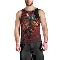 Personalized Kosova Albanian Roots Men Tank Top Kosova Albanian Eagle Flag - Wonder Print Shop
