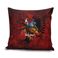 Personalized Kosova Albanian Roots Pillow Cover Kosova Albanian Eagle Flag - Wonder Print Shop