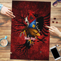 Personalized Kosova Albanian Roots Puzzle Kosova Albanian Eagle Flag - Wonder Print Shop