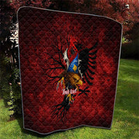 Personalized Kosova Albanian Roots Quilt Kosova Albanian Eagle Flag - Wonder Print Shop