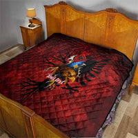 Personalized Kosova Albanian Roots Quilt Kosova Albanian Eagle Flag - Wonder Print Shop