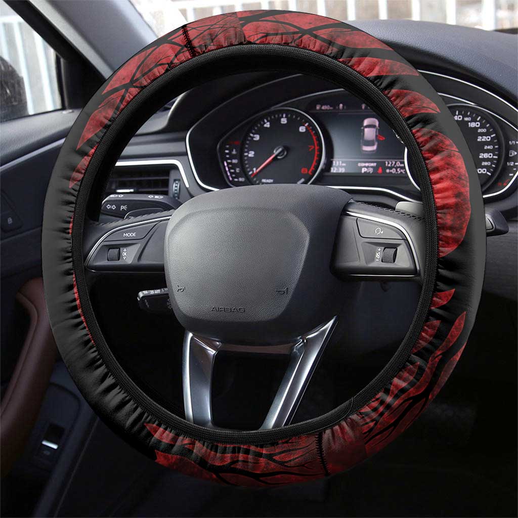 Kosova Albanian Roots Steering Wheel Cover Kosova Albanian Eagle Flag - Wonder Print Shop