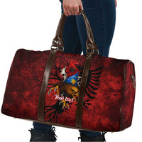 Personalized Kosova Albanian Roots Travel Bag Kosova Albanian Eagle Flag - Wonder Print Shop