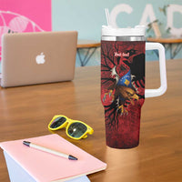 Personalized Kosova Albanian Roots Tumbler With Handle Kosova Albanian Eagle Flag - Wonder Print Shop