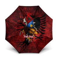 Personalized Kosova Albanian Roots Umbrella Kosova Albanian Eagle Flag - Wonder Print Shop