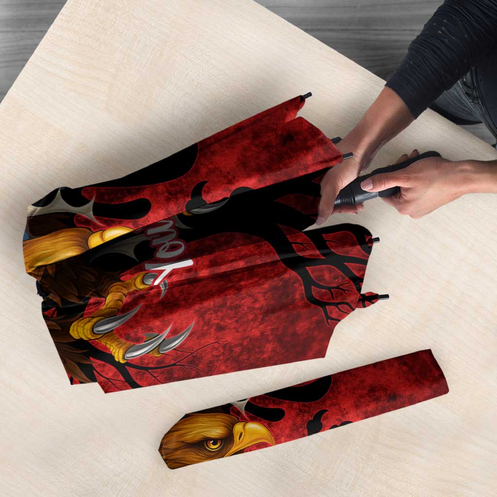 Personalized Kosova Albanian Roots Umbrella Kosova Albanian Eagle Flag - Wonder Print Shop