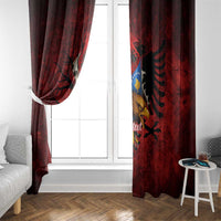 Personalized Kosova Albanian Roots Window Curtain Kosova Albanian Eagle Flag - Wonder Print Shop