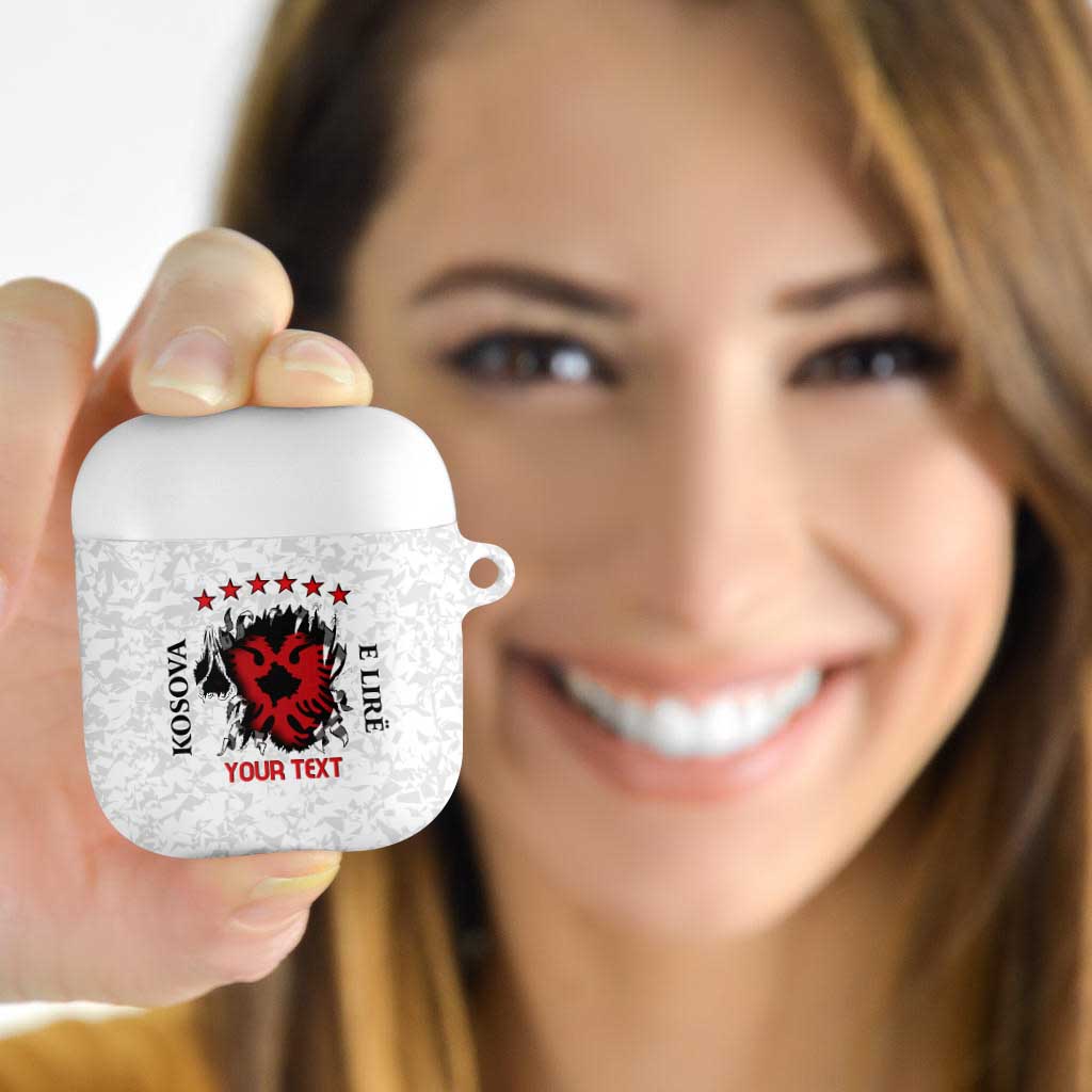 Personalized Kosova E Lire AirPods Case Kosova Albanian Flag - Wonder Print Shop