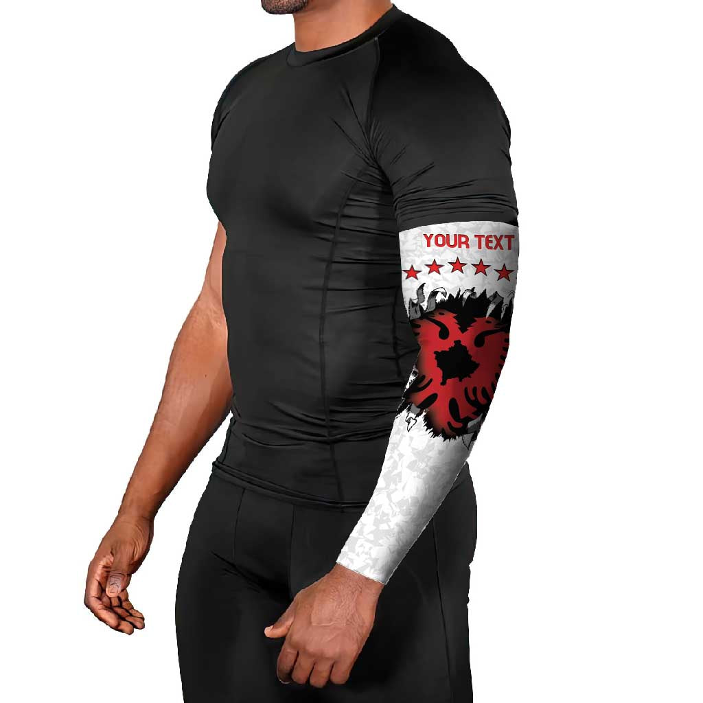 Personalized Kosova E Lire Arm Sleeves Kosova Albanian Flag - Wonder Print Shop