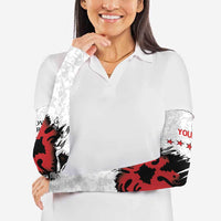 Personalized Kosova E Lire Arm Sleeves Kosova Albanian Flag - Wonder Print Shop