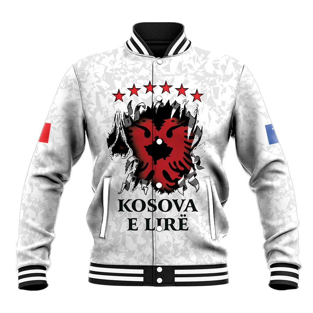 Personalized Kosova E Lire Baseball Jacket Kosova Albanian Flag - Wonder Print Shop