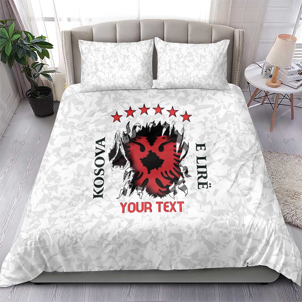 Personalized Kosova E Lire Bedding Set Kosova Albanian Flag - Wonder Print Shop