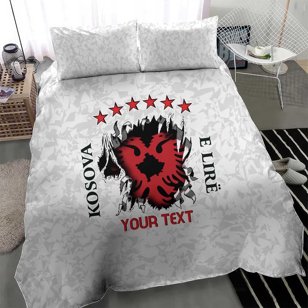 Personalized Kosova E Lire Bedding Set Kosova Albanian Flag - Wonder Print Shop