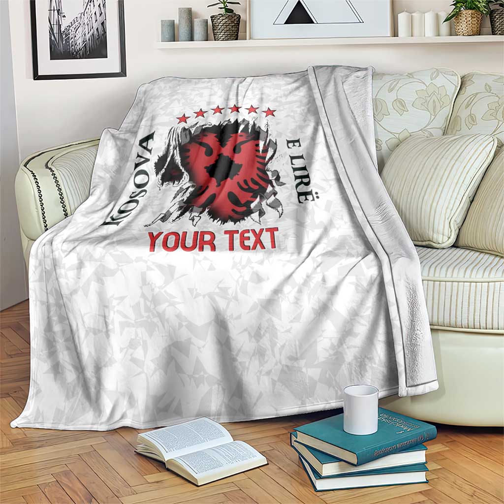 Personalized Kosova E Lire Blanket Kosova Albanian Flag - Wonder Print Shop