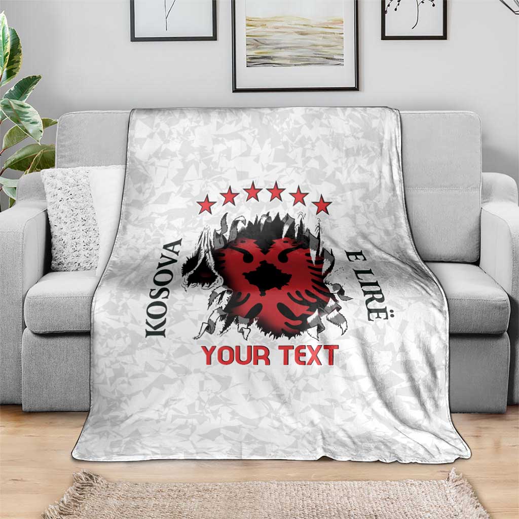 Personalized Kosova E Lire Blanket Kosova Albanian Flag - Wonder Print Shop