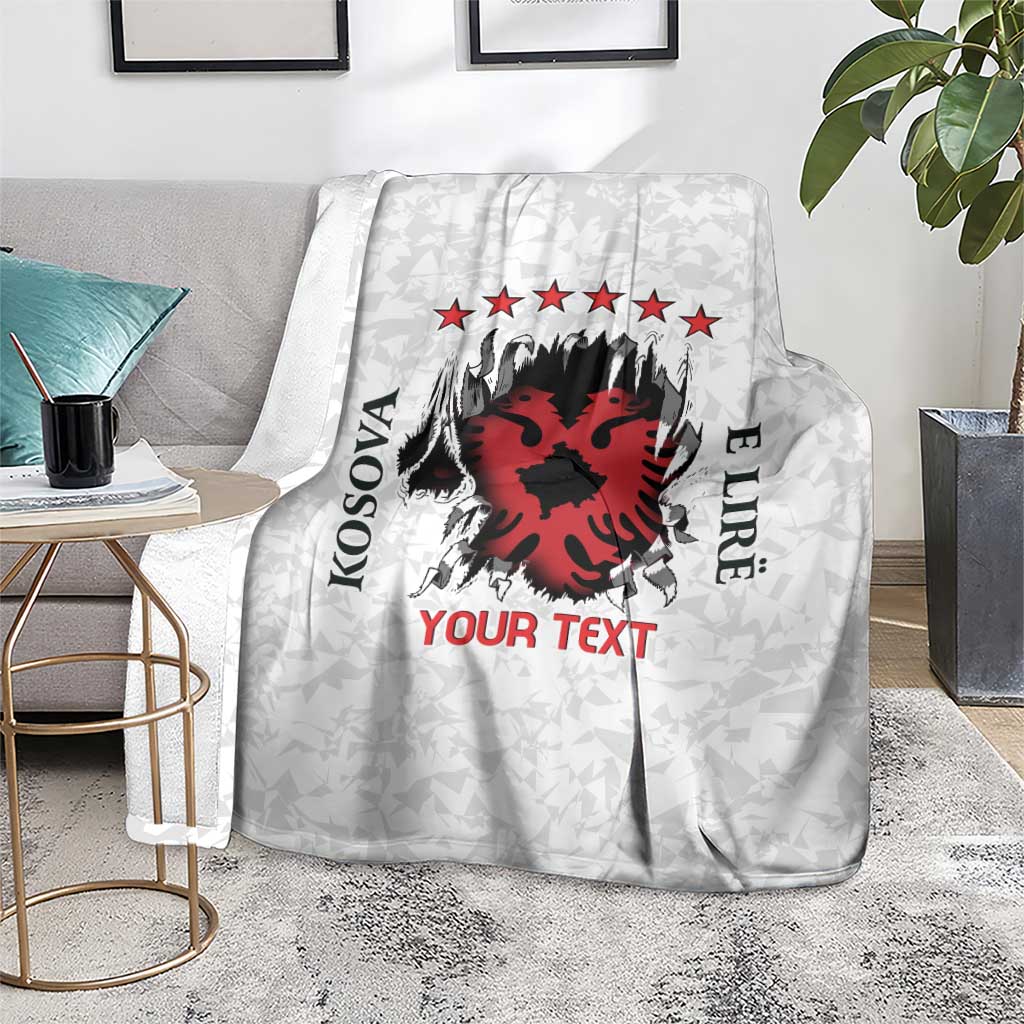 Personalized Kosova E Lire Blanket Kosova Albanian Flag - Wonder Print Shop