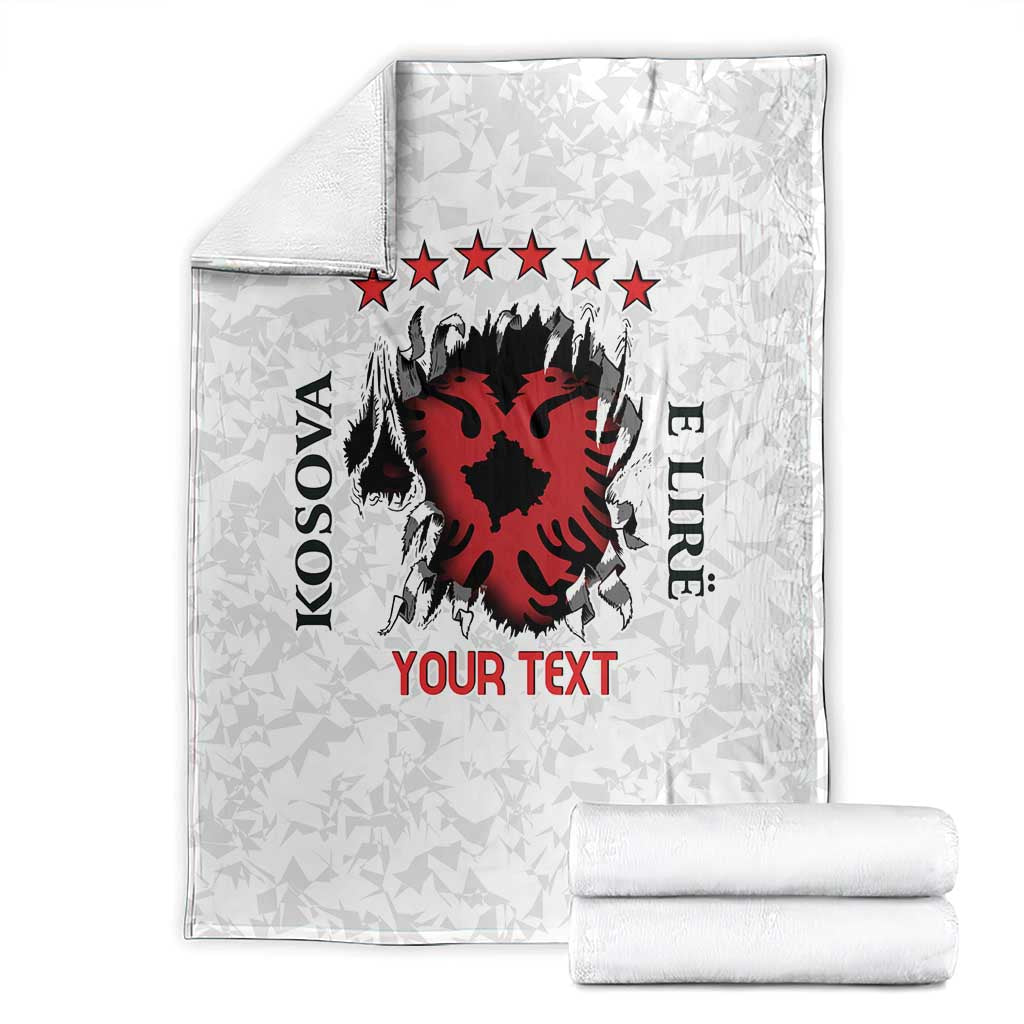 Personalized Kosova E Lire Blanket Kosova Albanian Flag - Wonder Print Shop