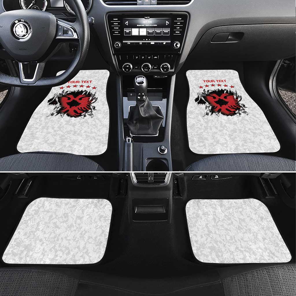 Personalized Kosova E Lire Car Mats Kosova Albanian Flag - Wonder Print Shop