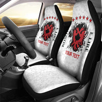 Personalized Kosova E Lire Car Seat Cover Kosova Albanian Flag - Wonder Print Shop