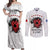 Personalized Kosova E Lire Couples Matching Off Shoulder Maxi Dress and Long Sleeve Button Shirt Kosova Albanian Flag - Wonder Print Shop
