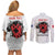Personalized Kosova E Lire Couples Matching Off Shoulder Short Dress and Long Sleeve Button Shirt Kosova Albanian Flag - Wonder Print Shop