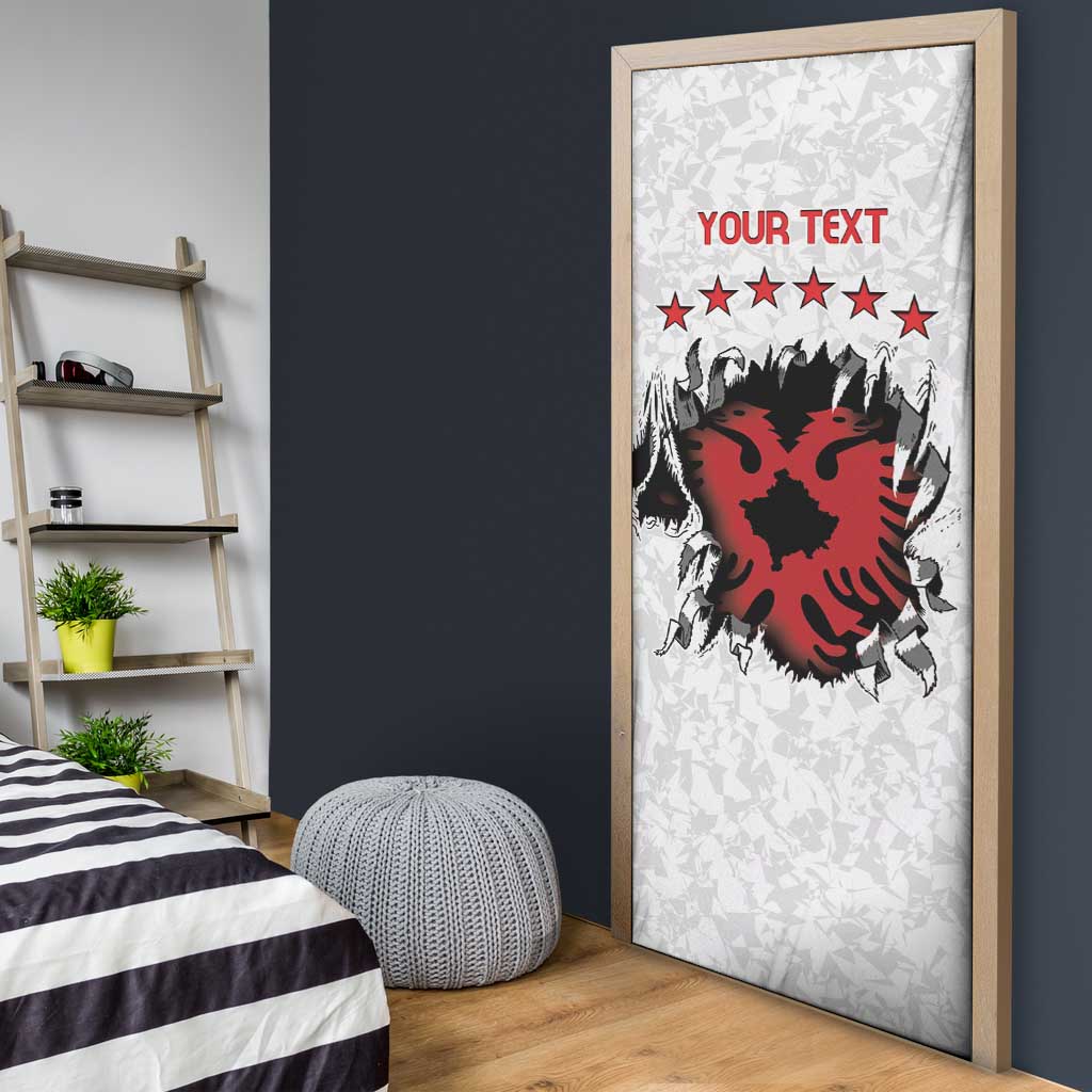Personalized Kosova E Lire Door Cover Kosova Albanian Flag - Wonder Print Shop