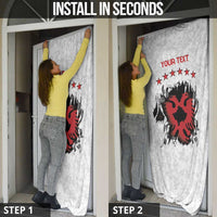 Personalized Kosova E Lire Door Cover Kosova Albanian Flag - Wonder Print Shop