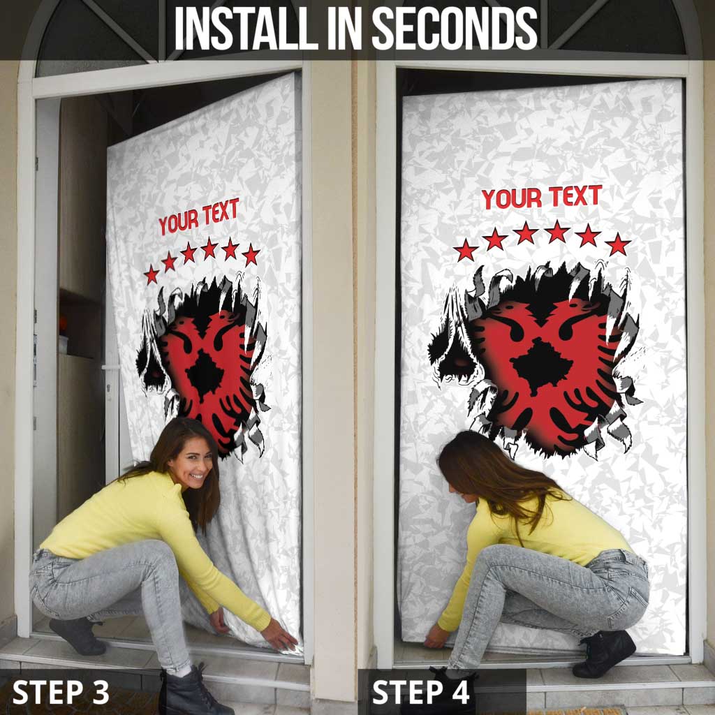 Personalized Kosova E Lire Door Cover Kosova Albanian Flag - Wonder Print Shop