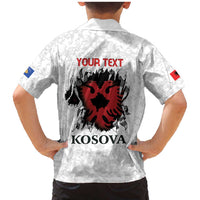 Personalized Kosova E Lire Family Matching Mermaid Dress and Hawaiian Shirt Kosova Albanian Flag - Wonder Print Shop
