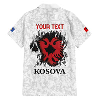 Personalized Kosova E Lire Family Matching Off The Shoulder Long Sleeve Dress and Hawaiian Shirt Kosova Albanian Flag - Wonder Print Shop