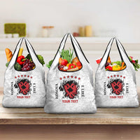 Personalized Kosova E Lire Grocery Bag Kosova Albanian Flag - Wonder Print Shop