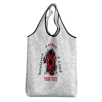 Personalized Kosova E Lire Grocery Bag Kosova Albanian Flag - Wonder Print Shop