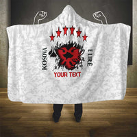 Personalized Kosova E Lire Hooded Blanket Kosova Albanian Flag - Wonder Print Shop