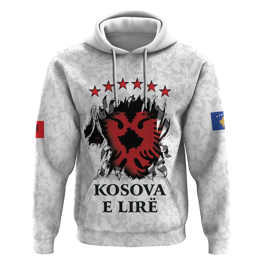 Personalized Kosova E Lire Hoodie Kosova Albanian Flag - Wonder Print Shop