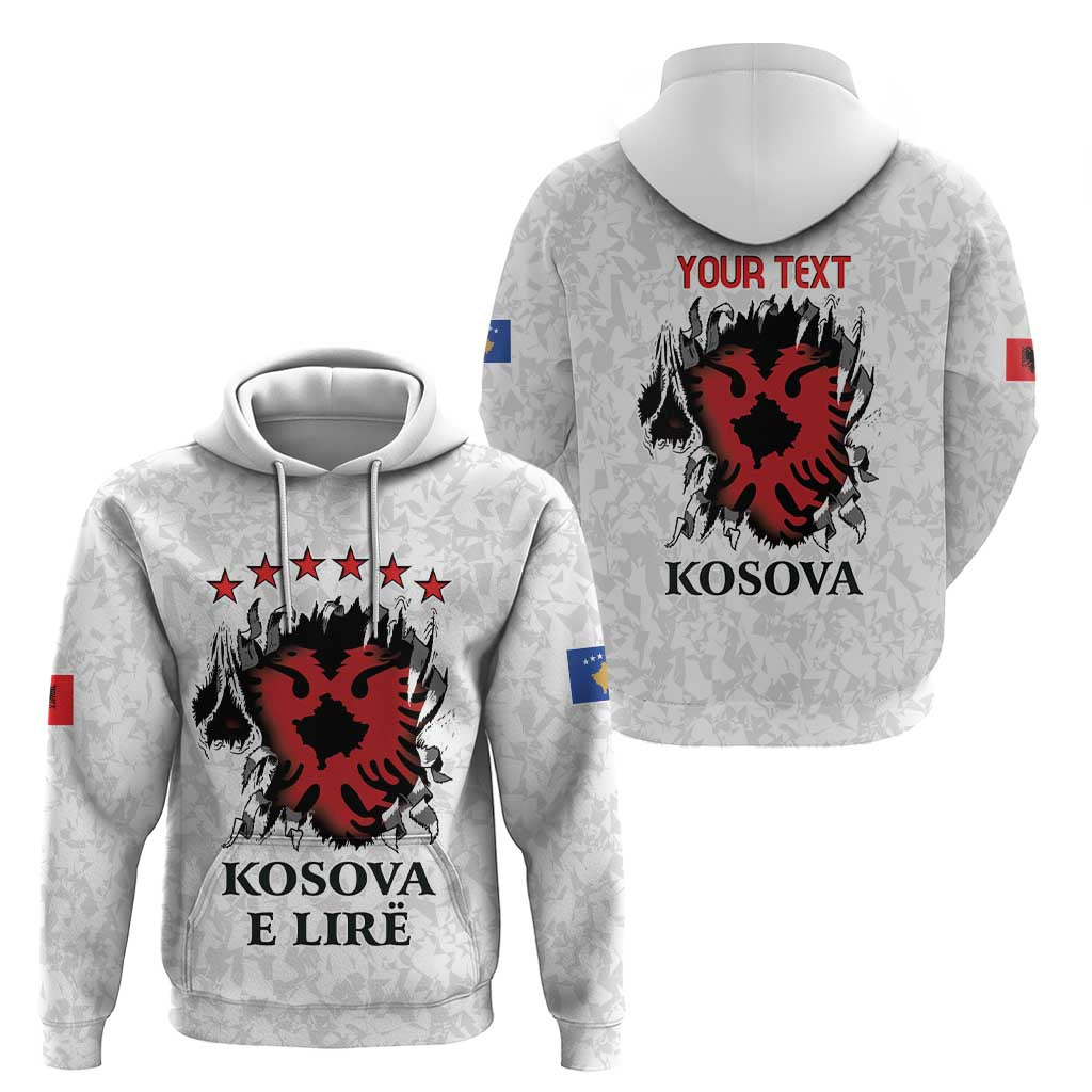 Personalized Kosova E Lire Hoodie Kosova Albanian Flag - Wonder Print Shop