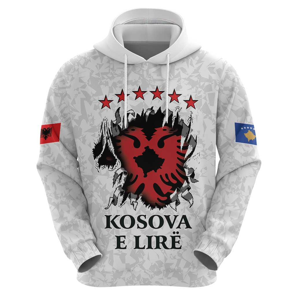 Personalized Kosova E Lire Hoodie Kosova Albanian Flag - Wonder Print Shop