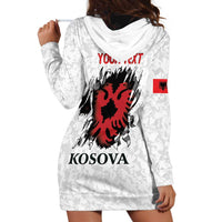 Personalized Kosova E Lire Hoodie Dress Kosova Albanian Flag - Wonder Print Shop