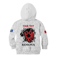 Personalized Kosova E Lire Kid Hoodie Kosova Albanian Flag - Wonder Print Shop