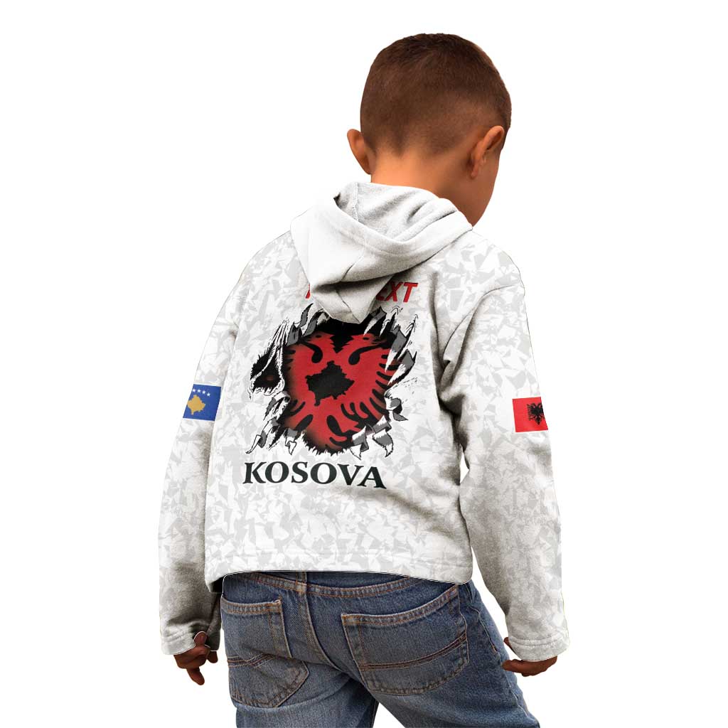 Personalized Kosova E Lire Kid Hoodie Kosova Albanian Flag - Wonder Print Shop