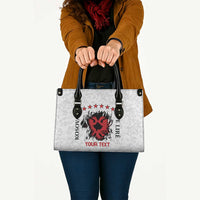 Personalized Kosova E Lire Leather Bag Kosova Albanian Flag - Wonder Print Shop