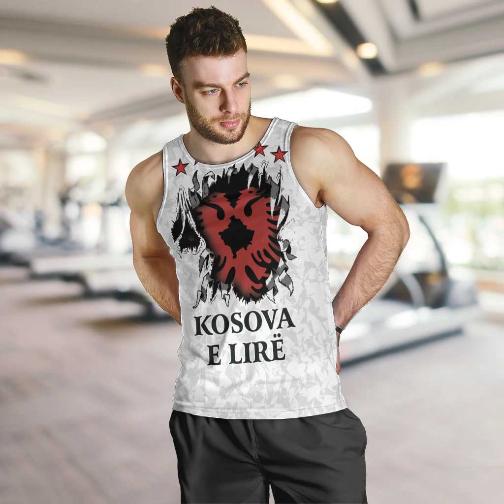 Personalized Kosova E Lire Men Tank Top Kosova Albanian Flag - Wonder Print Shop