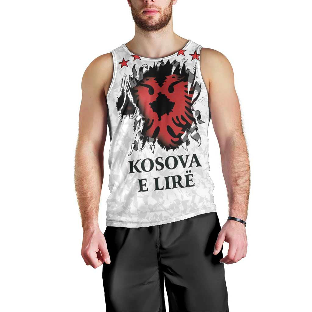 Personalized Kosova E Lire Men Tank Top Kosova Albanian Flag - Wonder Print Shop